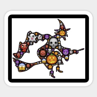 halloween  emojo witch Sticker